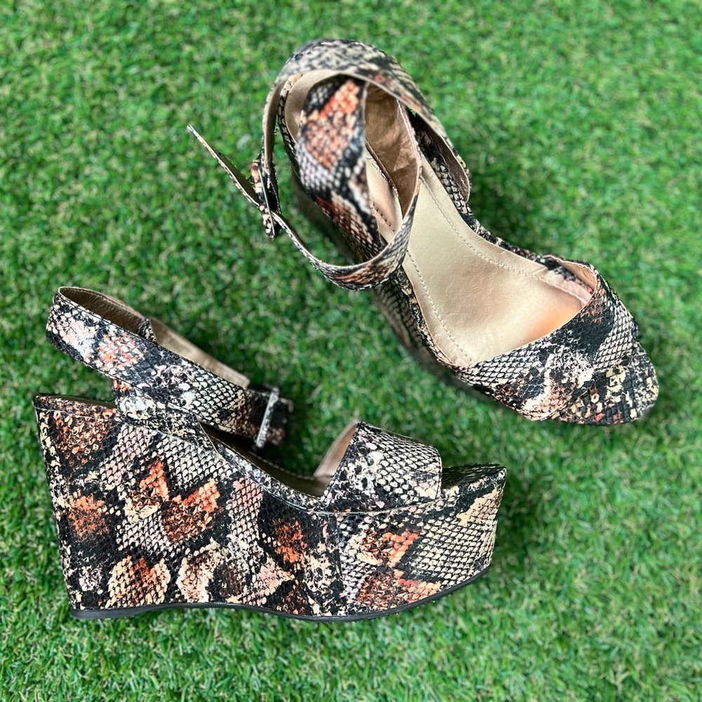 Bcbgeneration Snakeskin Wedge - image 4